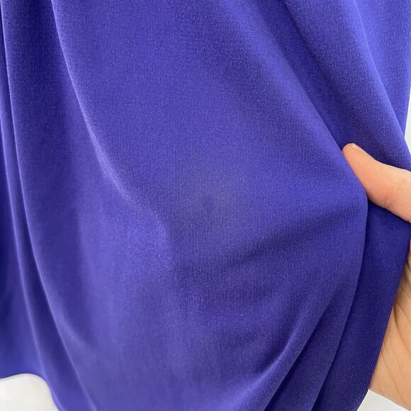 Issa London Purple 100% Silk Sheath Midi Dress Sz 6 3/4 Sleeve Cocktail Wedding - Picture 5 of 16